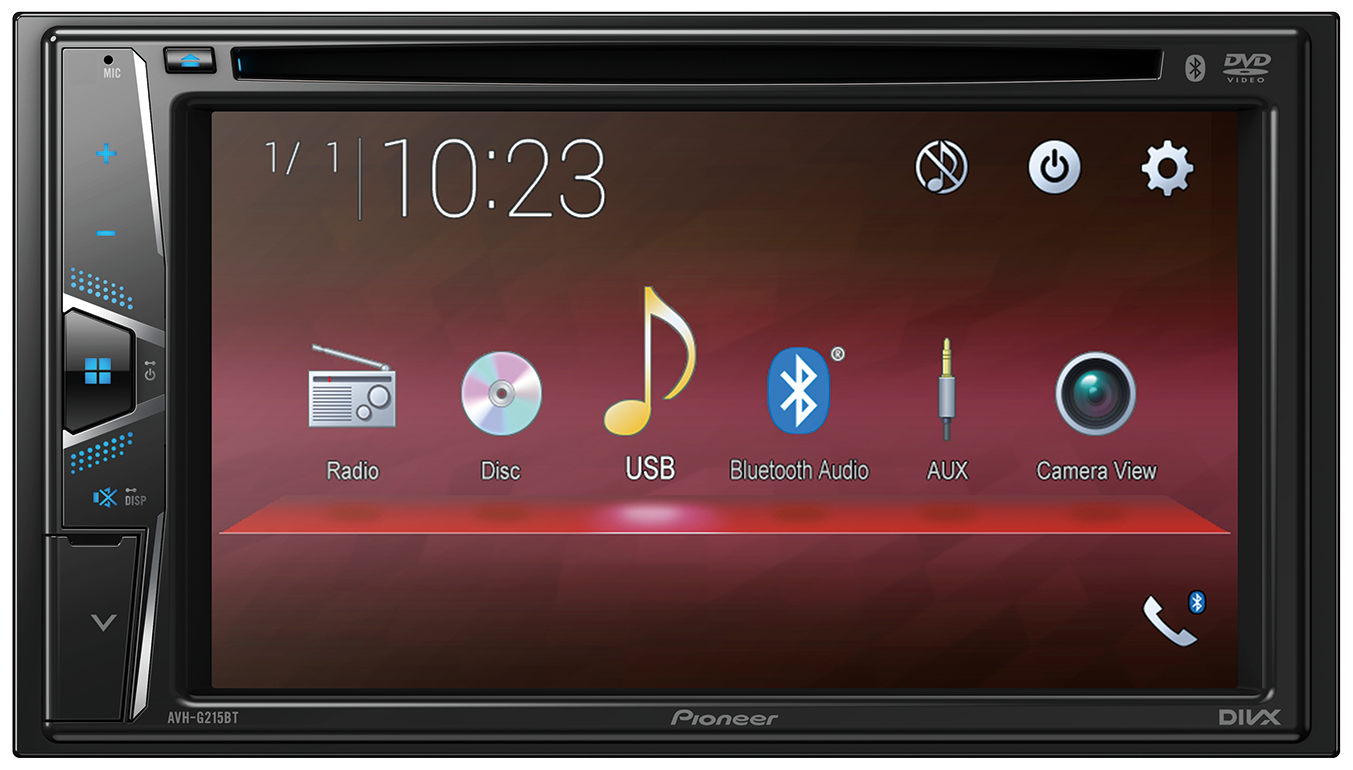 Pioneer DVD Tuner 6.2In Touch Screen AVHG215BT