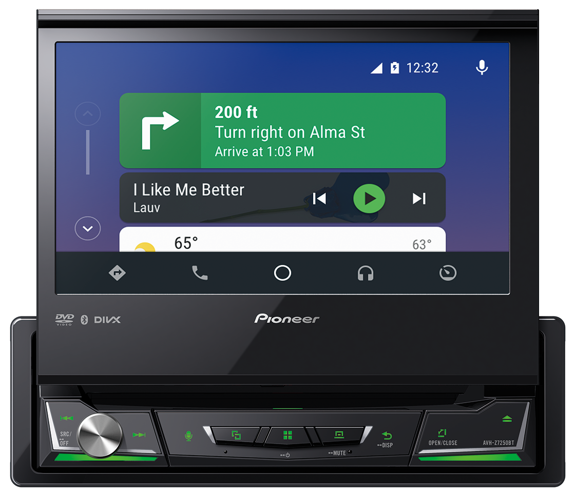 Pioneer DVD Tuner 7.0In Fold Out AVHZ7250BT
