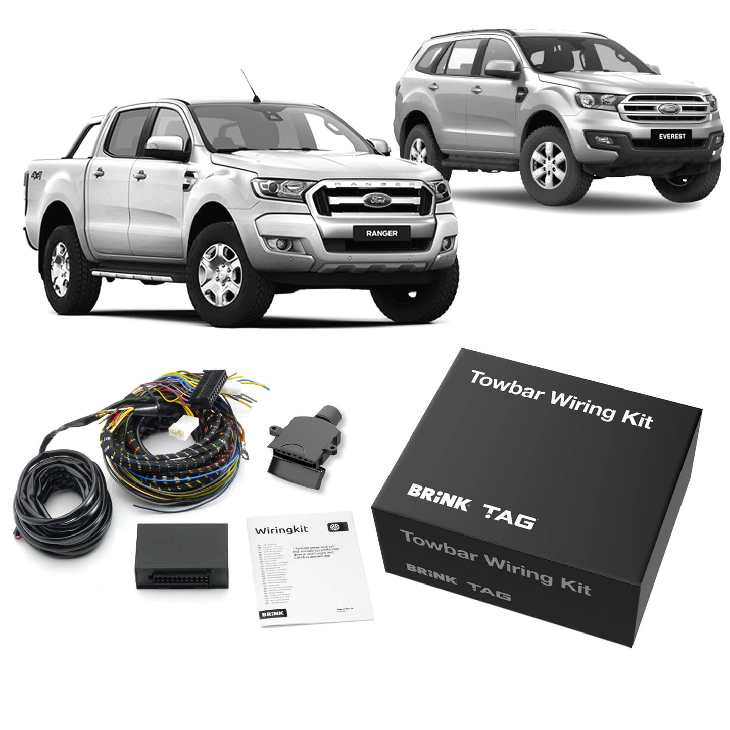 TAG Heavy Duty 3 Piece Towbar Kit Class 4 T7F705-K102