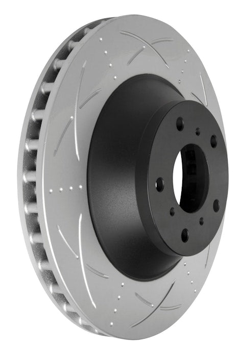 Bendix Ultimate Slotted & Dimpled Brake Rotor Pair 343mm Front BR055