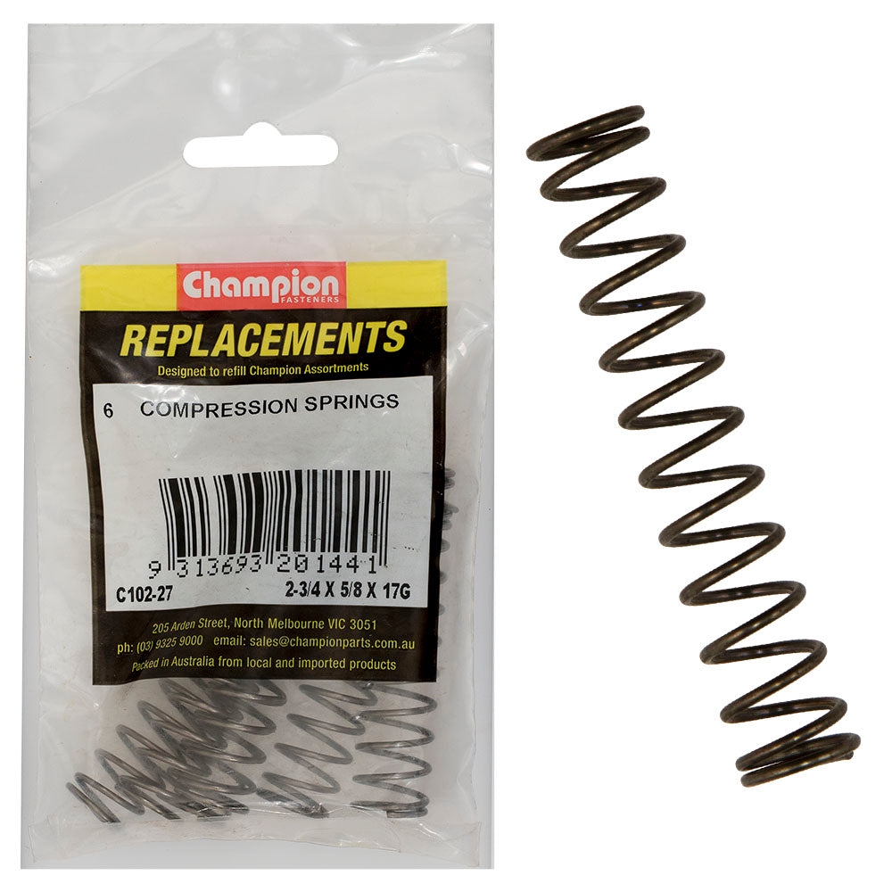 Champion Fasteners Spring Compression 70 X 16 X 1.4mm C102-27
