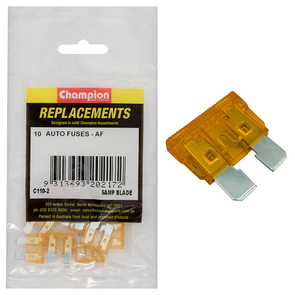 Champion Fasteners Fuse Blade Af 5Amp Tan C110-2