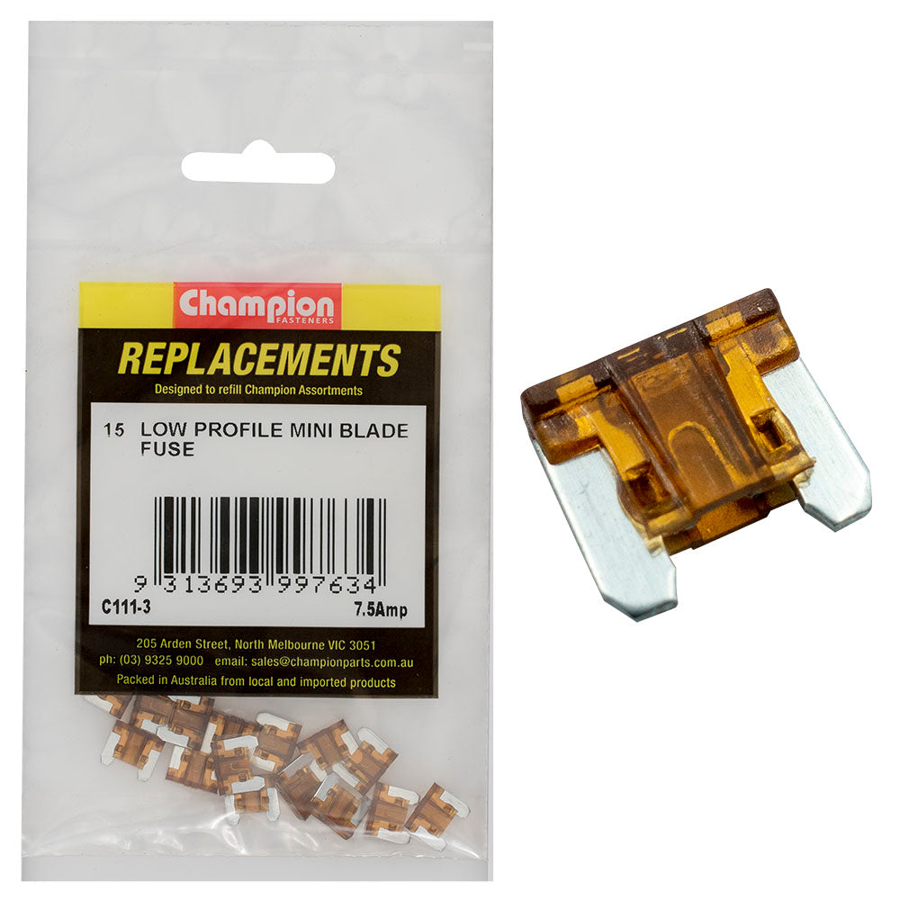 Champion Fasteners Fuse Blade Micro 7.5 Amp C111-3