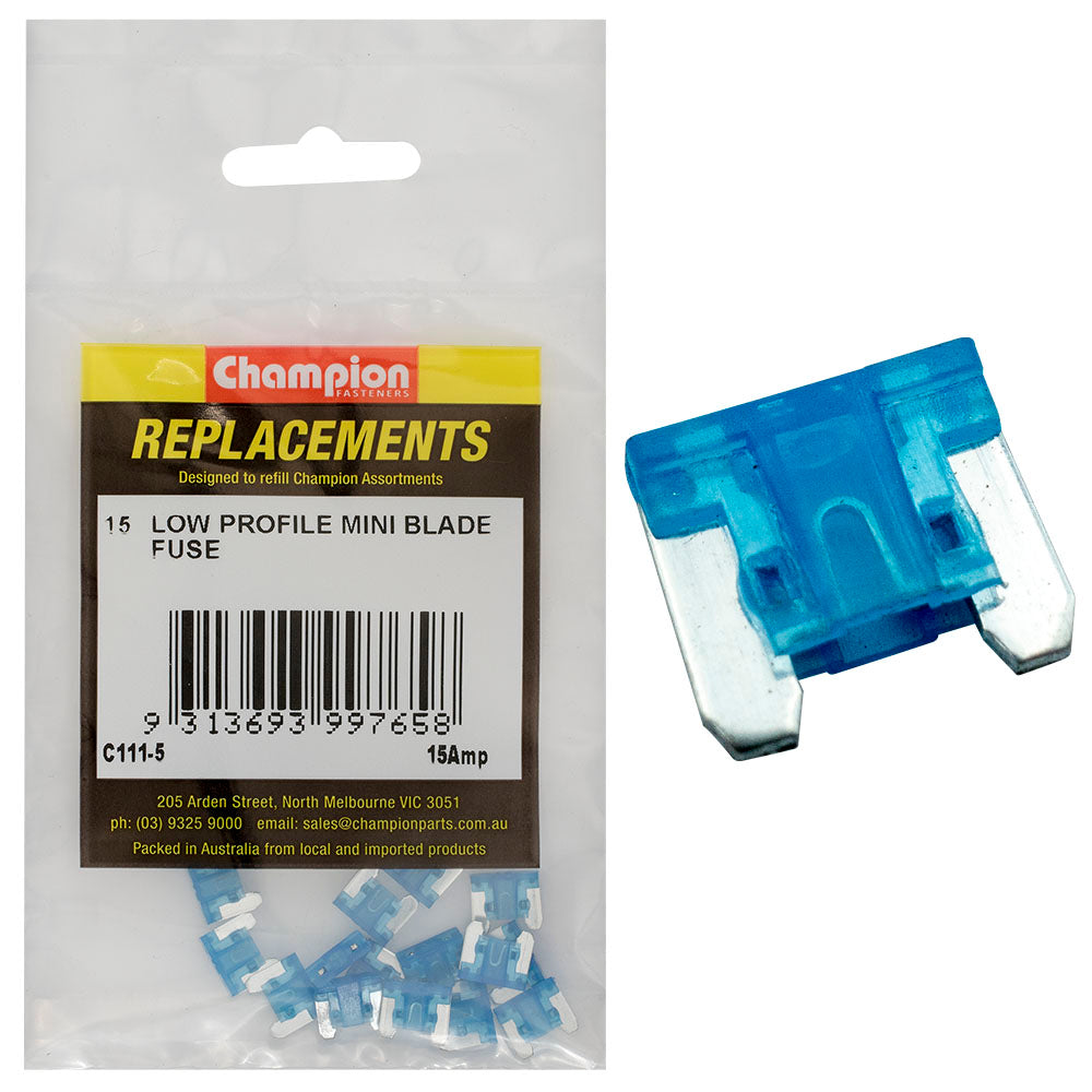 Champion Fasteners Fuse Blade Micro 15 Amp C111-5