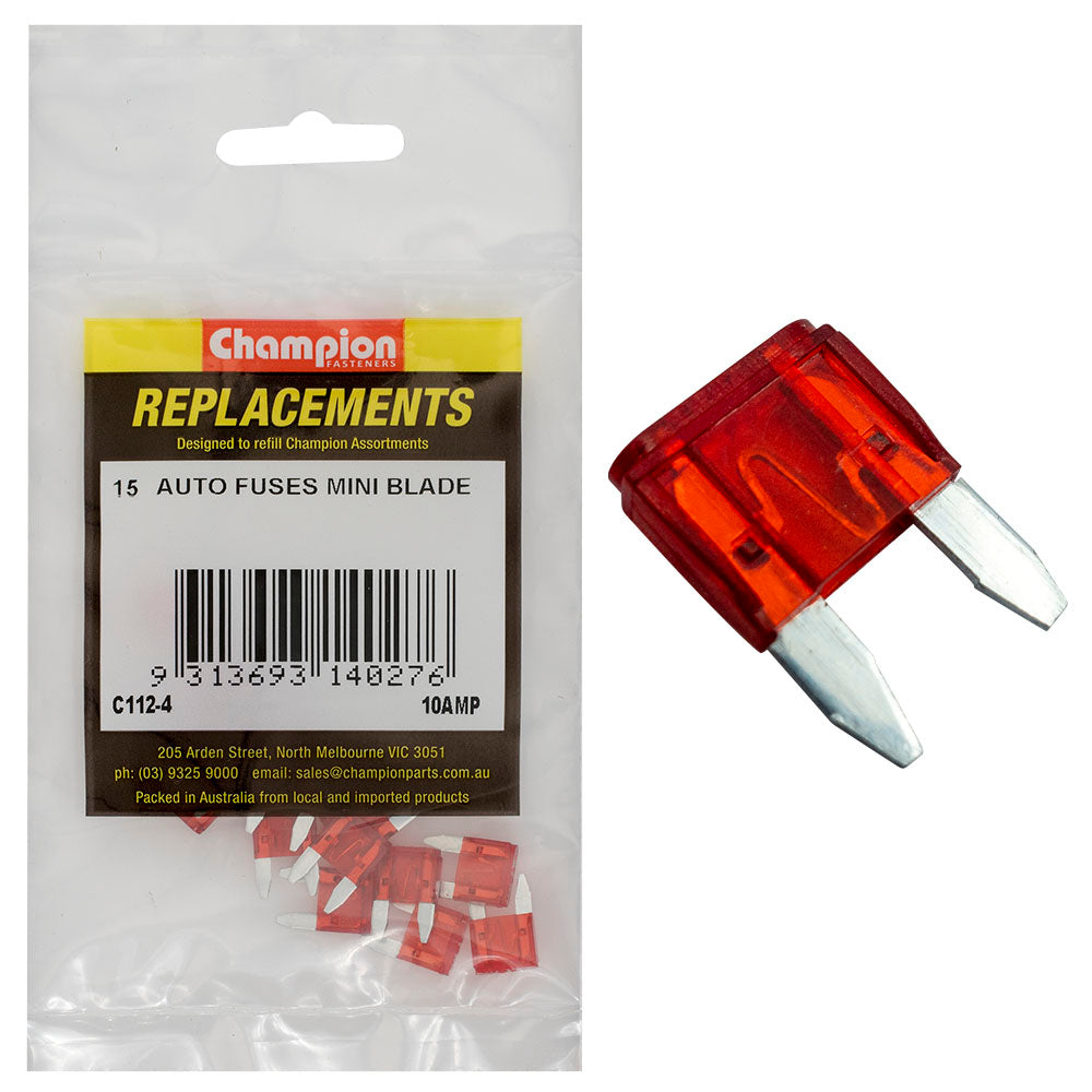 Champion Fasteners Fuse Blade Mini 10 Amp C112-4