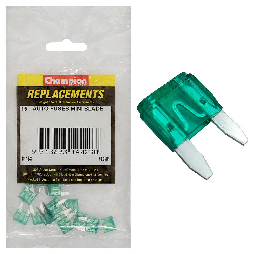 Champion Fasteners Fuse Blade Mini 30 Amp C112-8