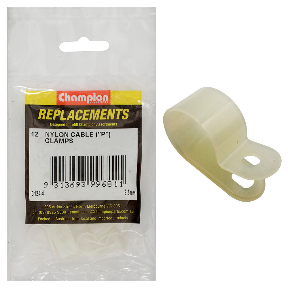 Champion Fasteners Cable Clamp Nylon 9.5mm C124-4