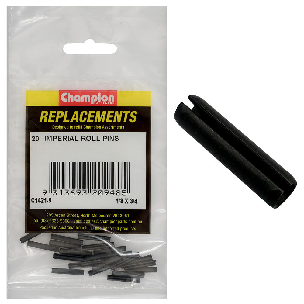 Champion Fasteners Roll Pin 1/8In X 3/4In C1421-9