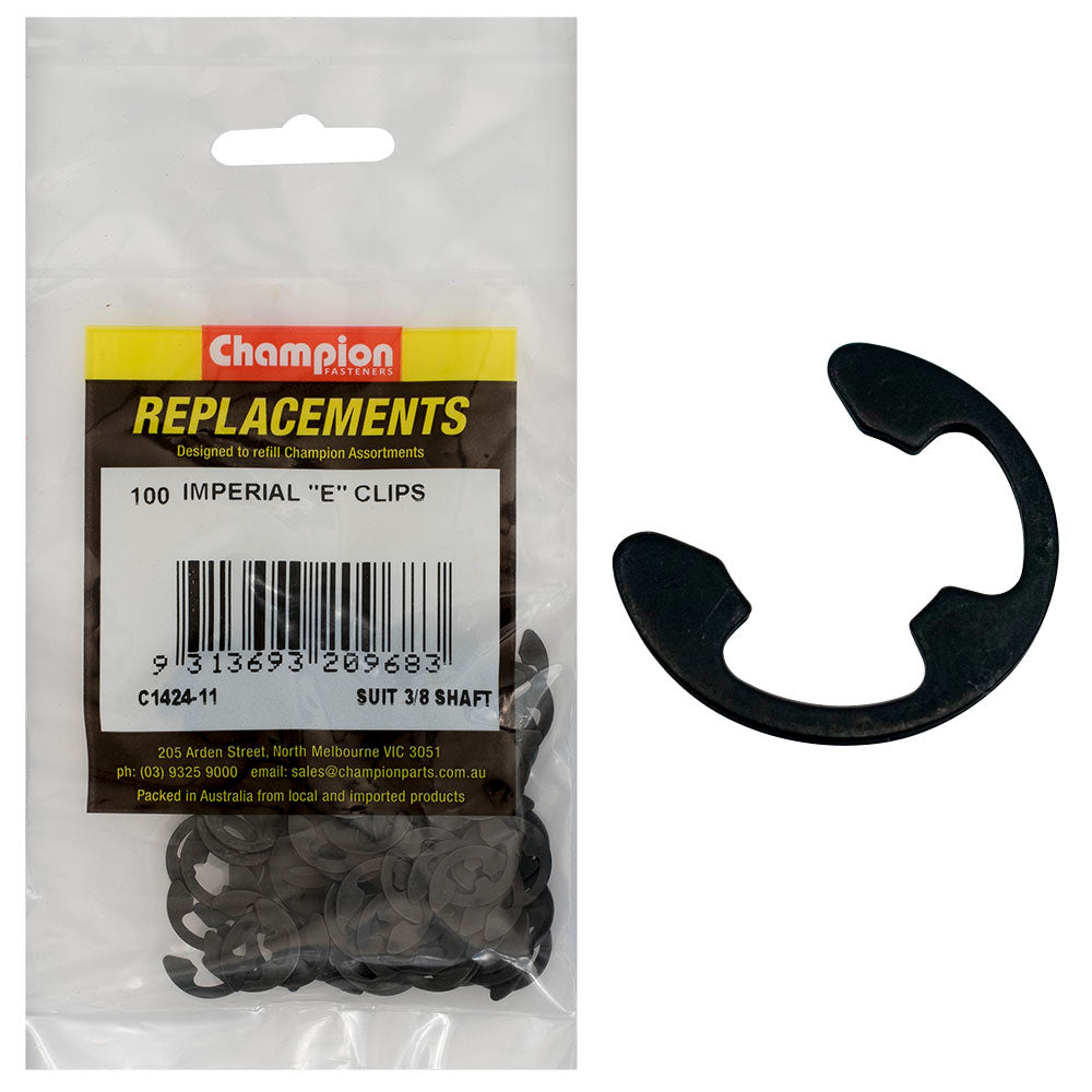Champion Fasteners E Clip 3/8In Shaft(Etw3/8In) C1424-11