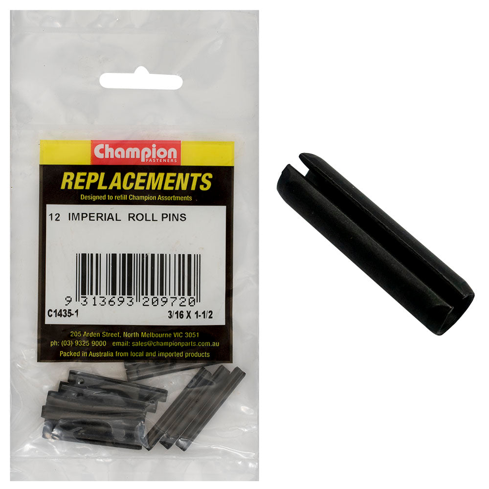 Champion Fasteners Roll Pin 3/16In X 1 1/2In C1435-1
