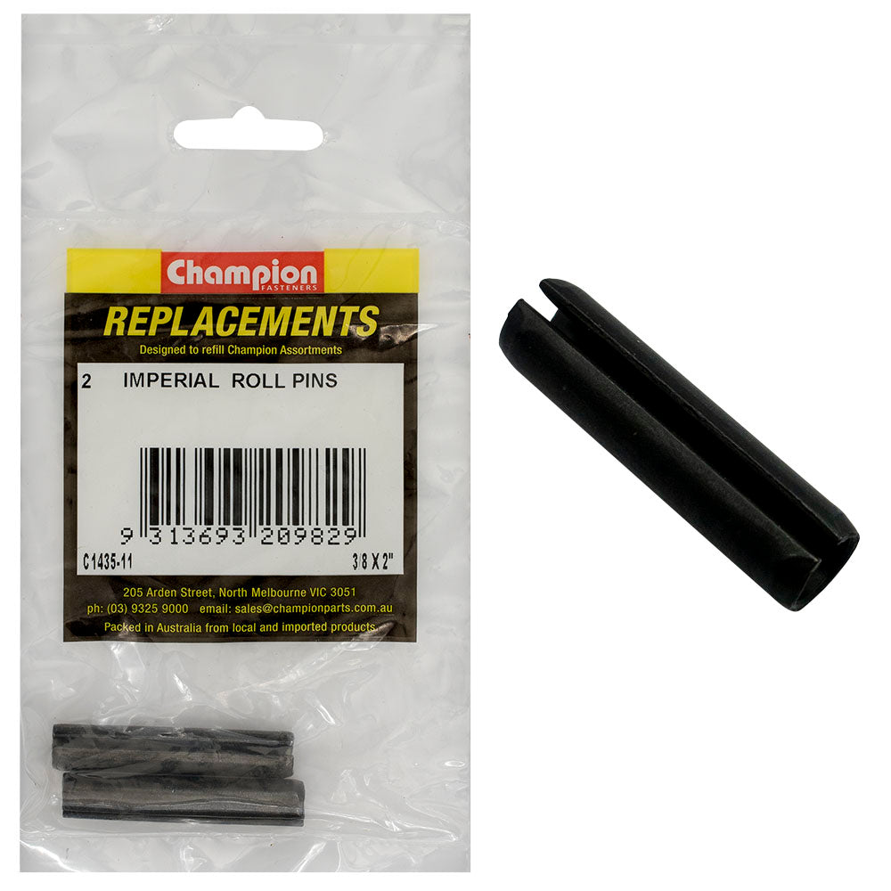 Champion Fasteners Roll Pin 3/8In X 2In C1435-11
