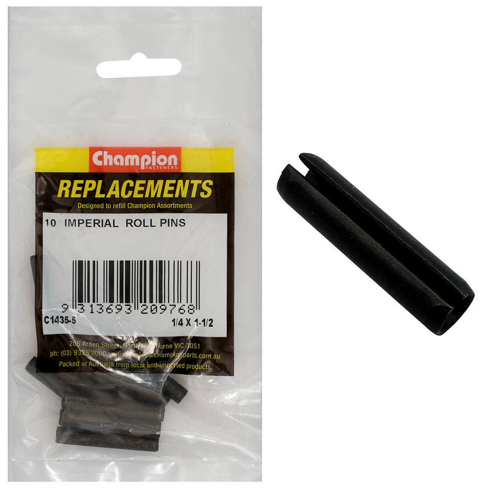 Champion Fasteners Roll Pin 1/4In X 1 1/2In C1435-5
