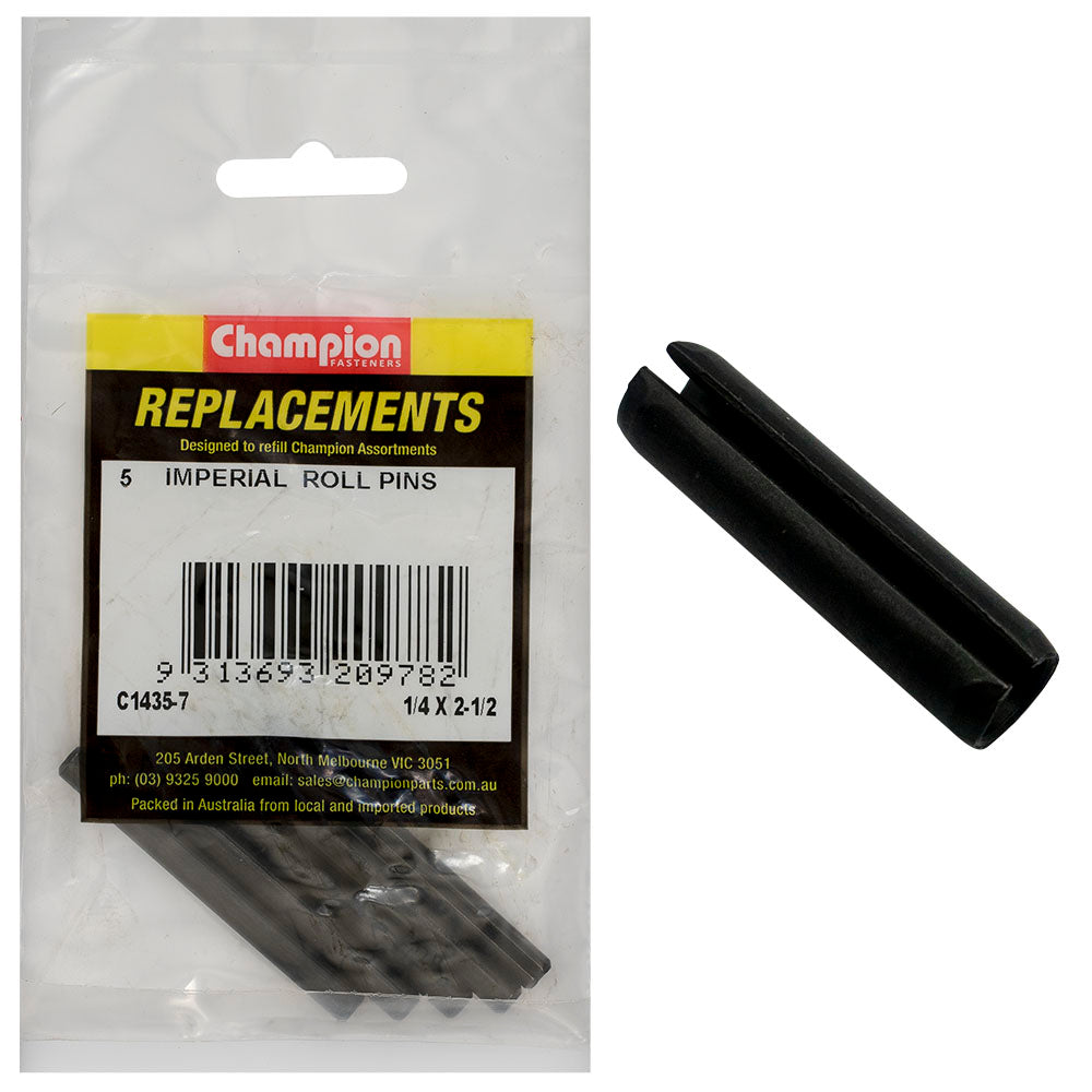 Champion Fasteners Roll Pin 1/4In X 2 1/2In C1435-7
