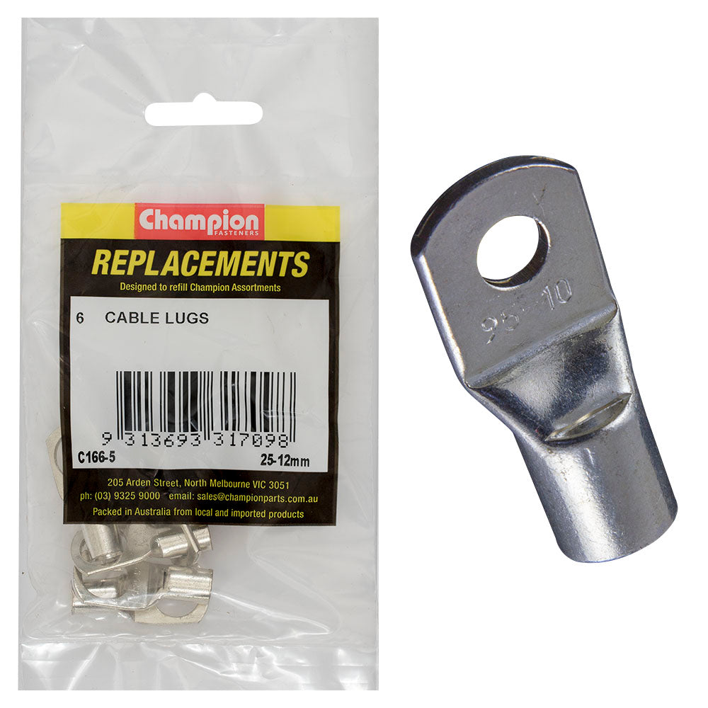 Champion Fasteners Cable Solder Lug 25 12mm C166-5