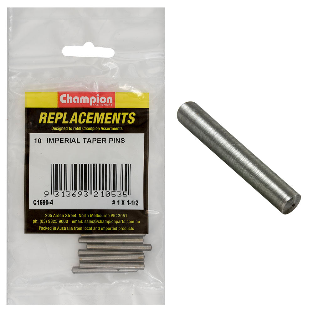 Champion Fasteners Taper Pin #1 X 1 1/2In C1690-4