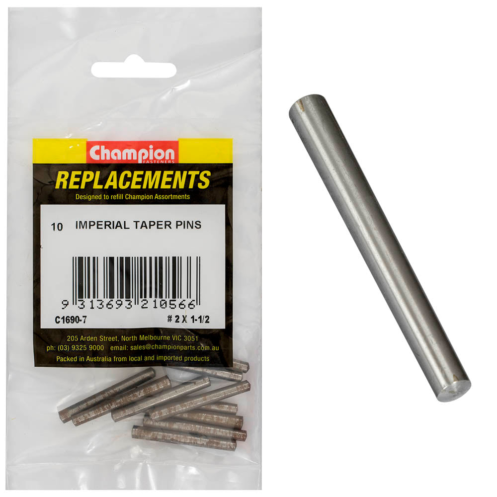 Champion Fasteners Taper Pin #2 X 1 1/2In C1690-7