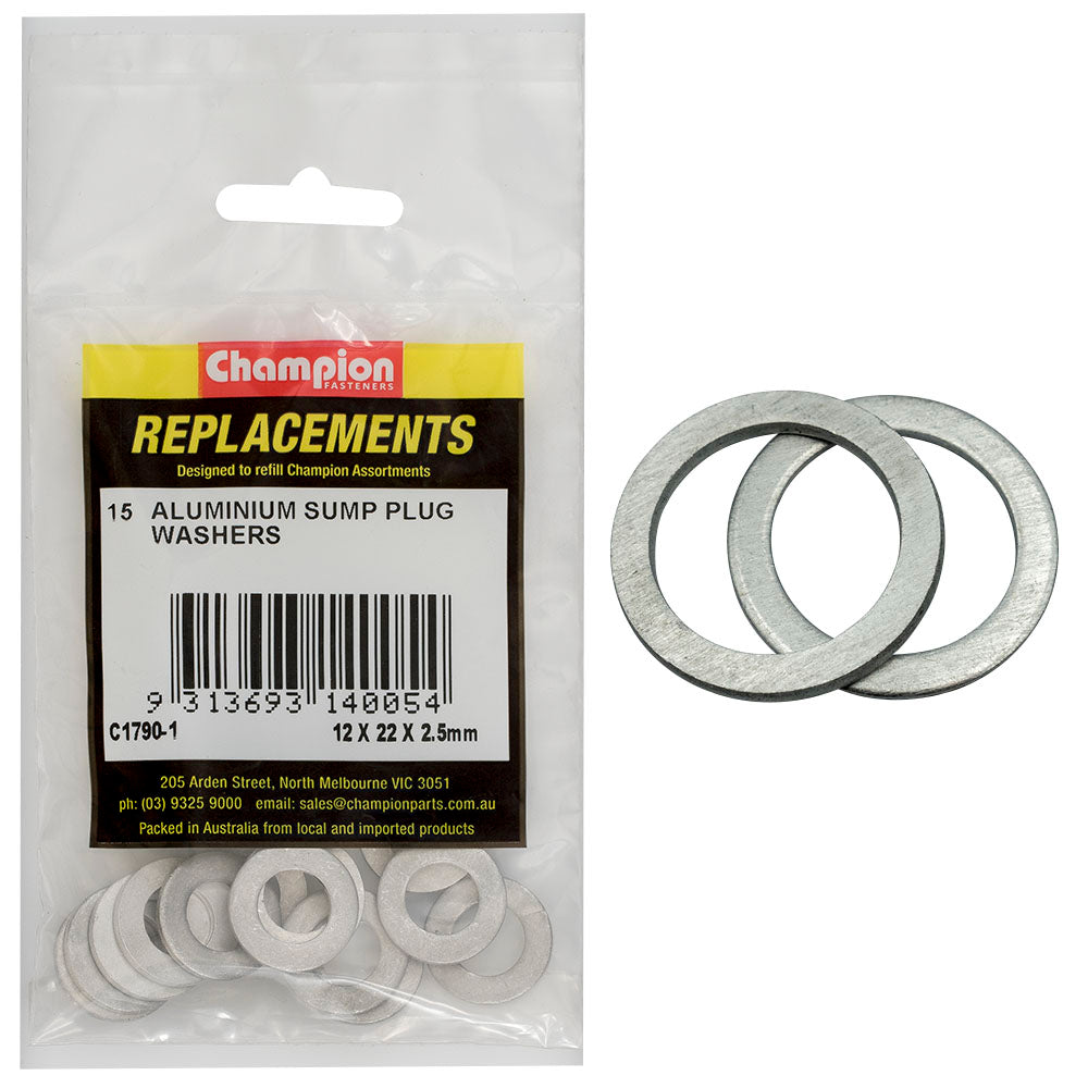 Champion Fasteners Washer Flat Aluminium M12 X 22 X 2.5mm C1790-1