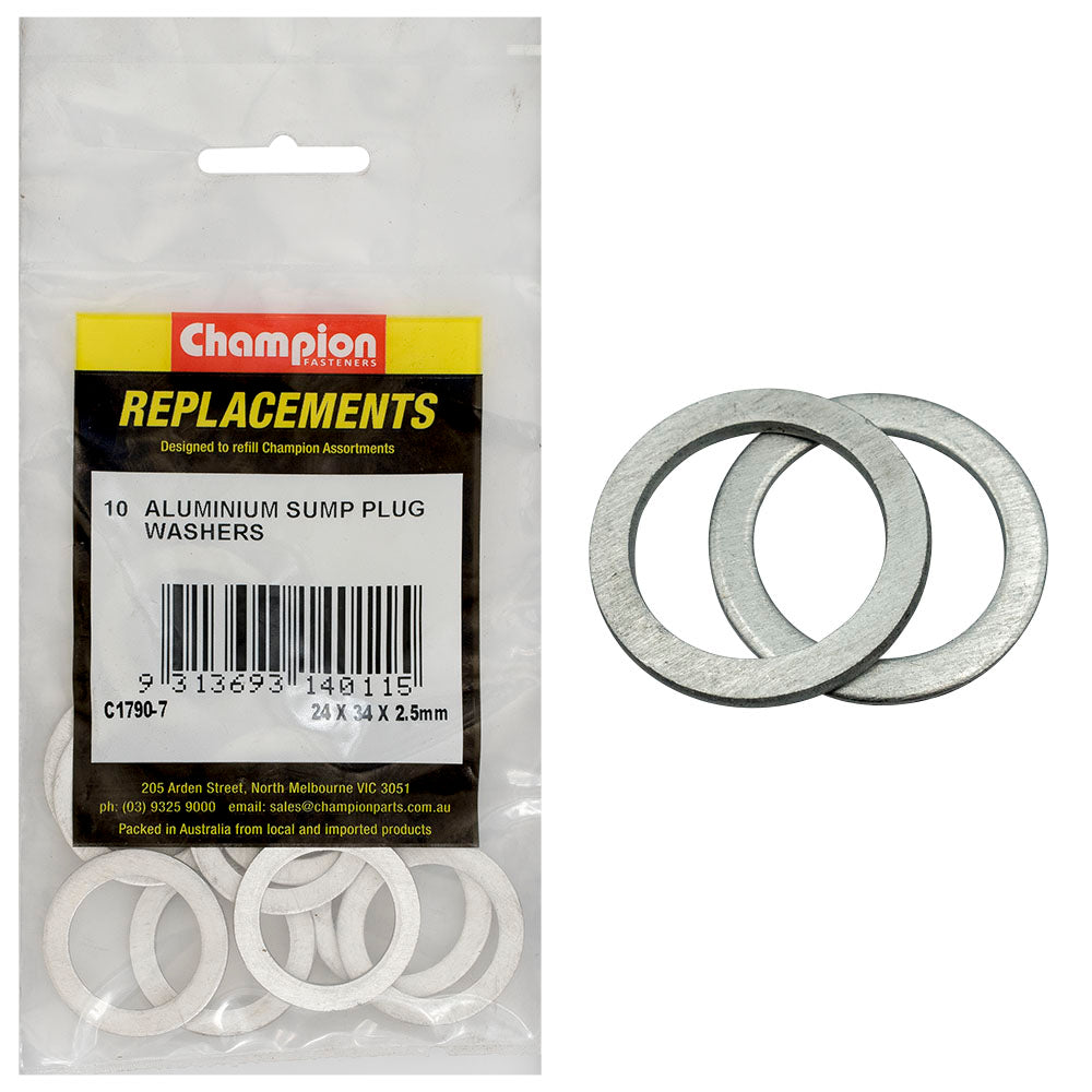 Champion Fasteners Washer Flat Aluminium M24 X 34 X 2.5mm C1790-7
