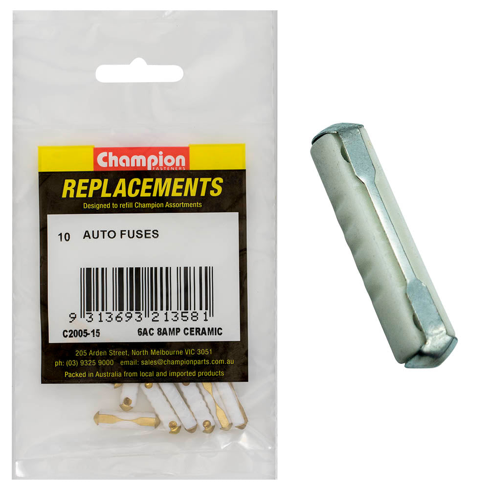 Champion Fasteners Fuse Ceramic 8Amp C2005-15