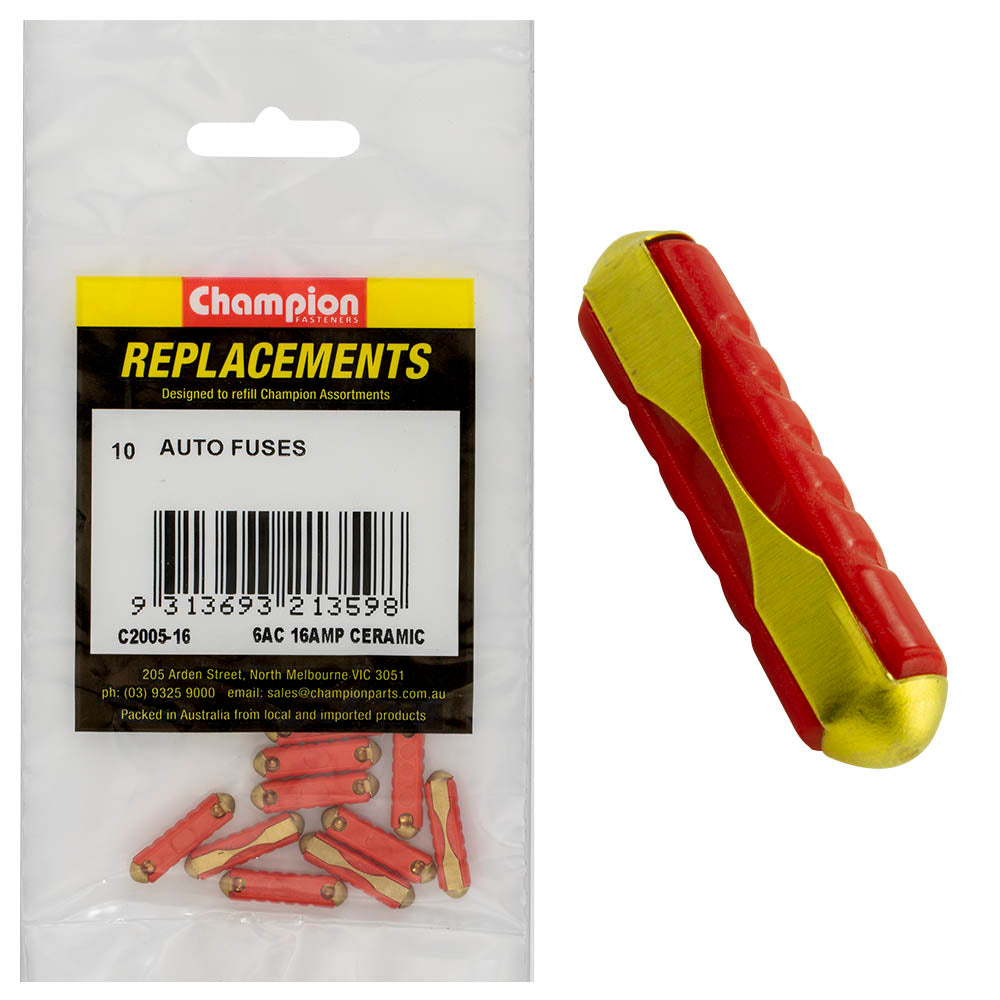 Champion Fasteners Fuse Ceramic 16Amp C2005-16