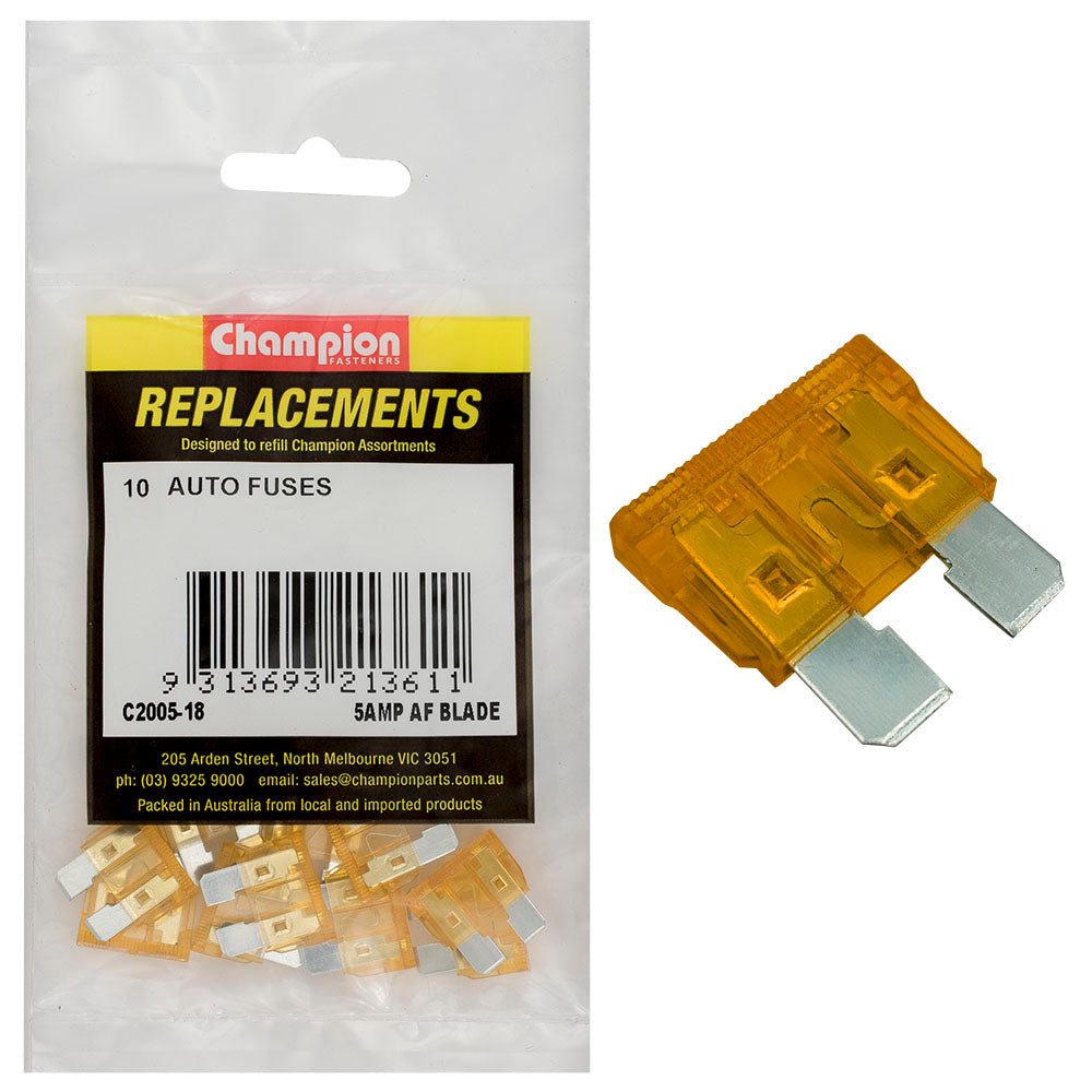 Champion Fasteners Fuse Blade Af 5Amp Tan C2005-18