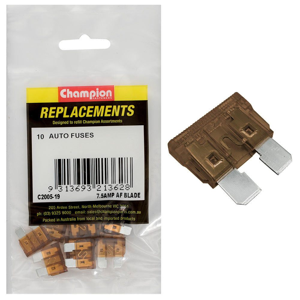 Champion Fasteners Fuse Blade Af 7.5Amp Brown C2005-19