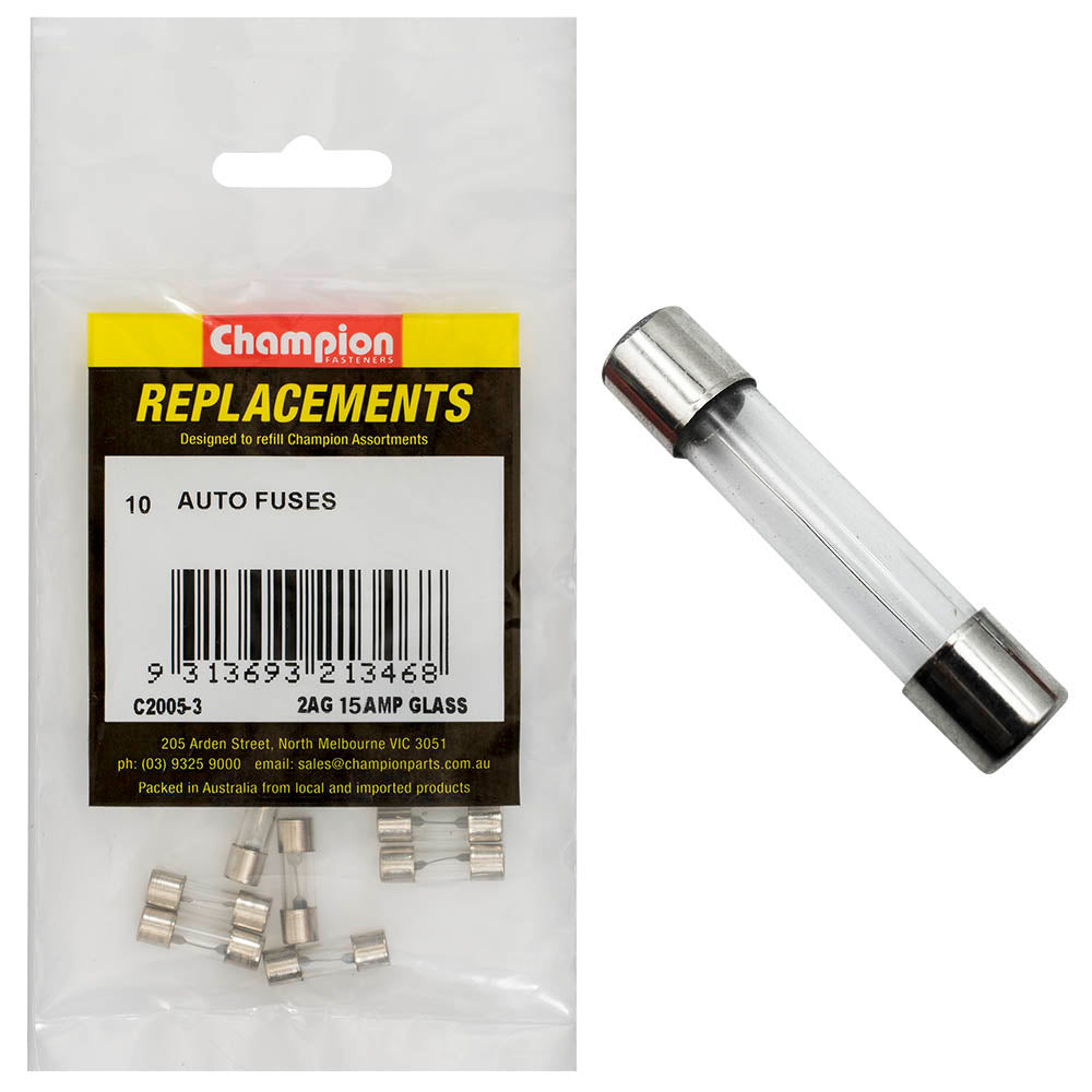 Champion Fasteners Fuse Glass 2Ag 7.5Amp C2005-3