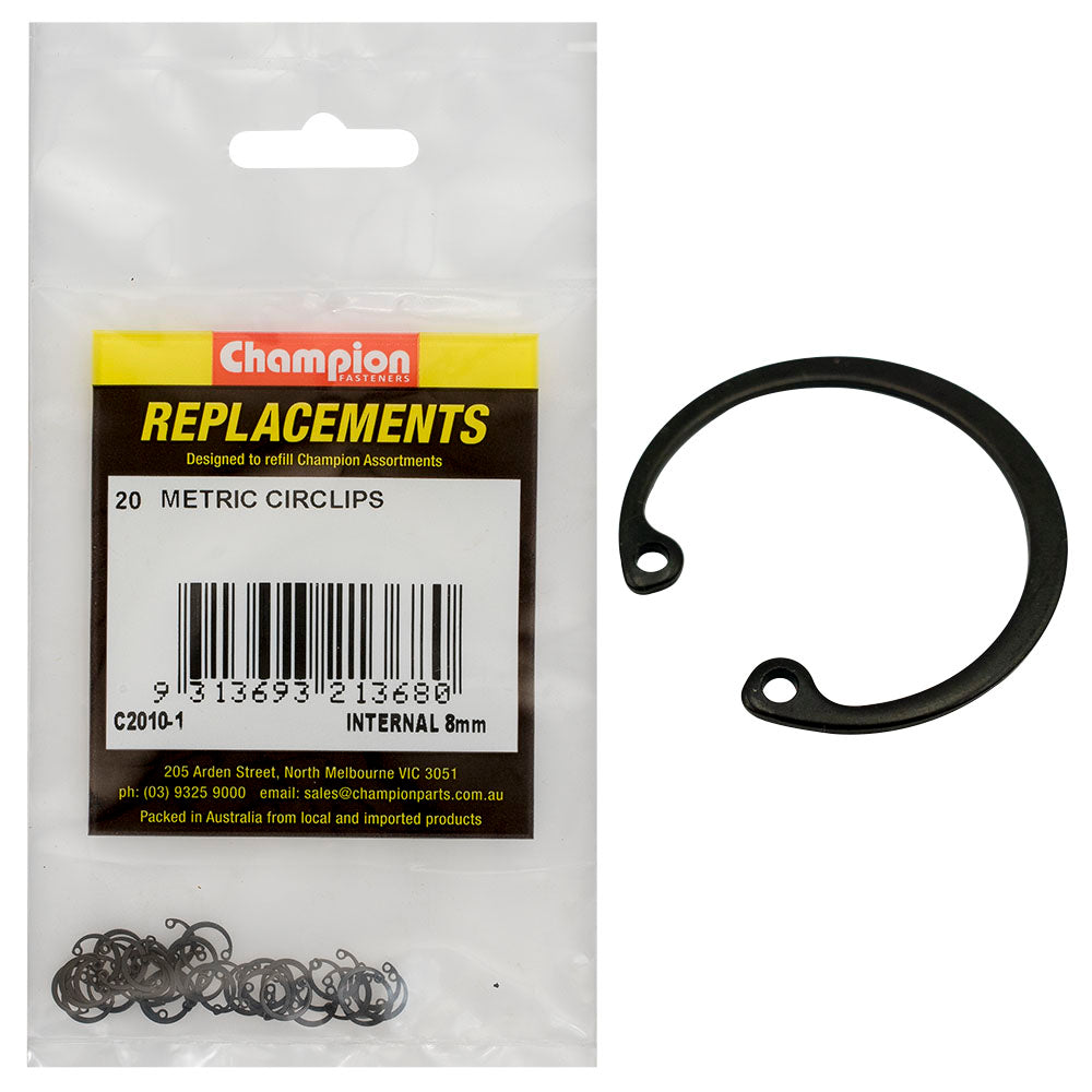 Champion Fasteners Circlip Internal Shaft 8mm (Rtw8) C2010-1