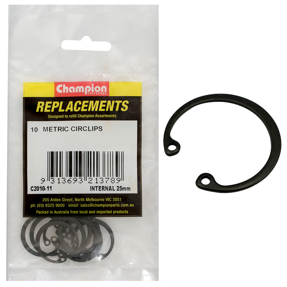 Champion Fasteners Circlip Internal Shaft 25mm (Rtw25) C2010-11