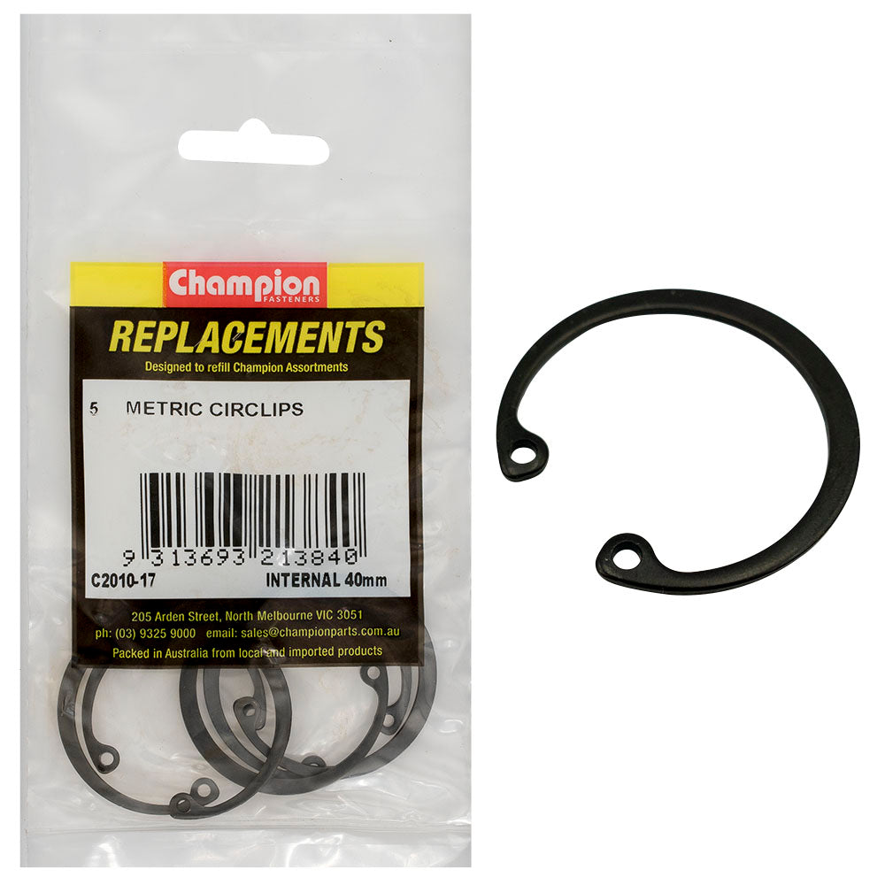 Champion Fasteners Circlip Internal Shaft 40mm (Rtw40) C2010-17