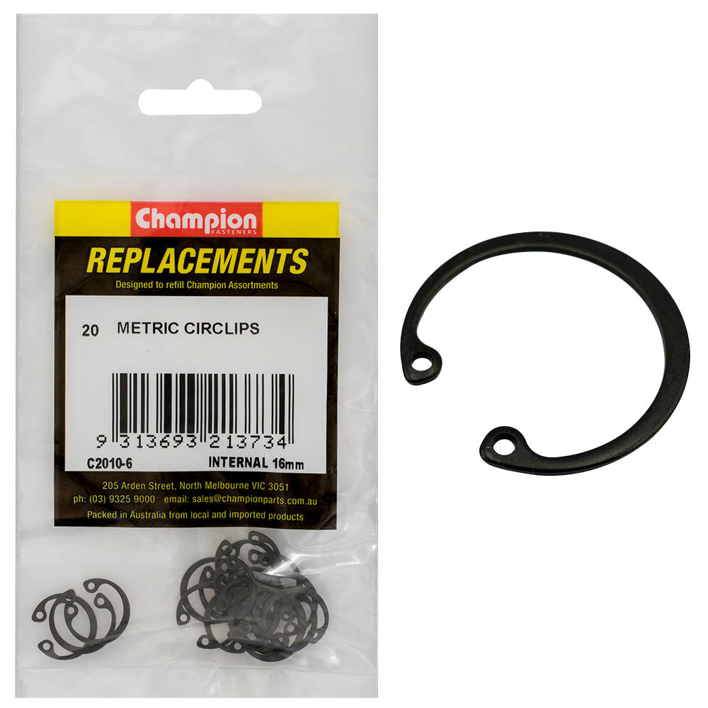 Champion Fasteners Circlip Internal Shaft 16mm (Rtw16) C2010-6
