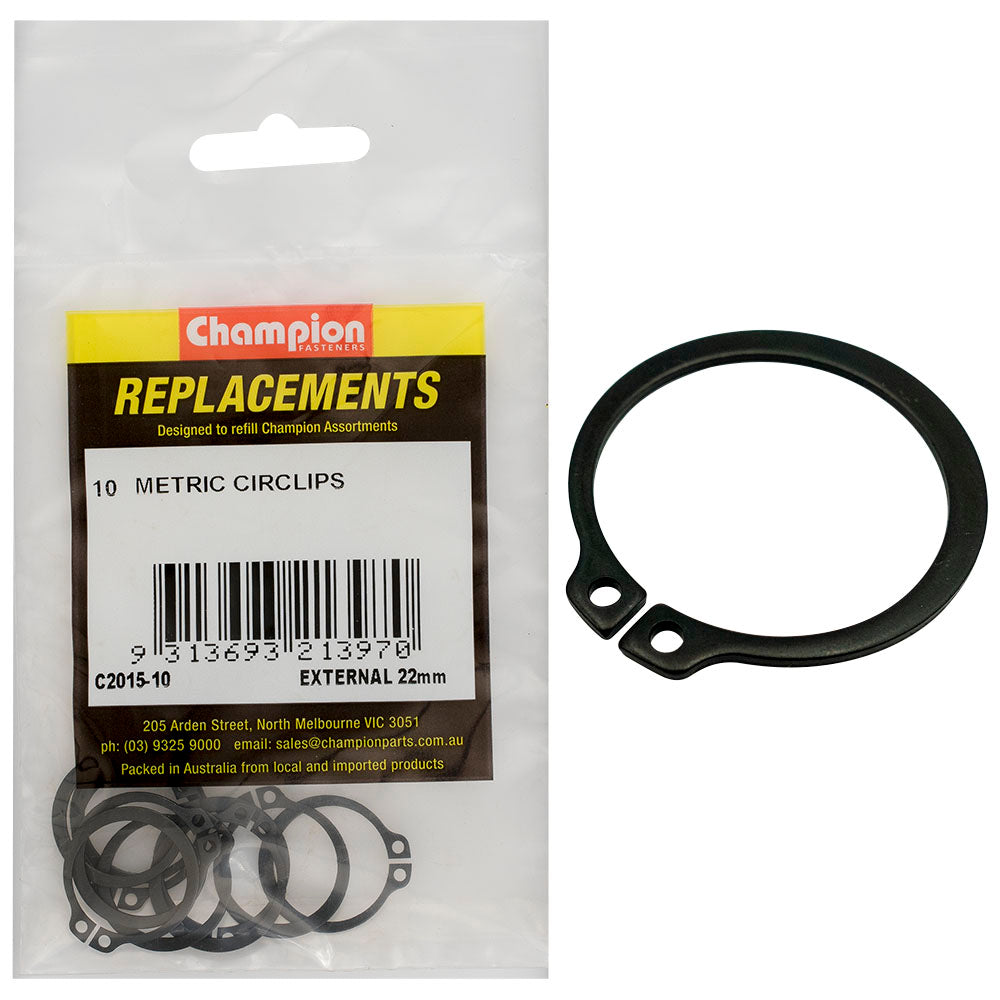 Champion Fasteners Circlip External Shaft 22mm (Stw22) C2015-10