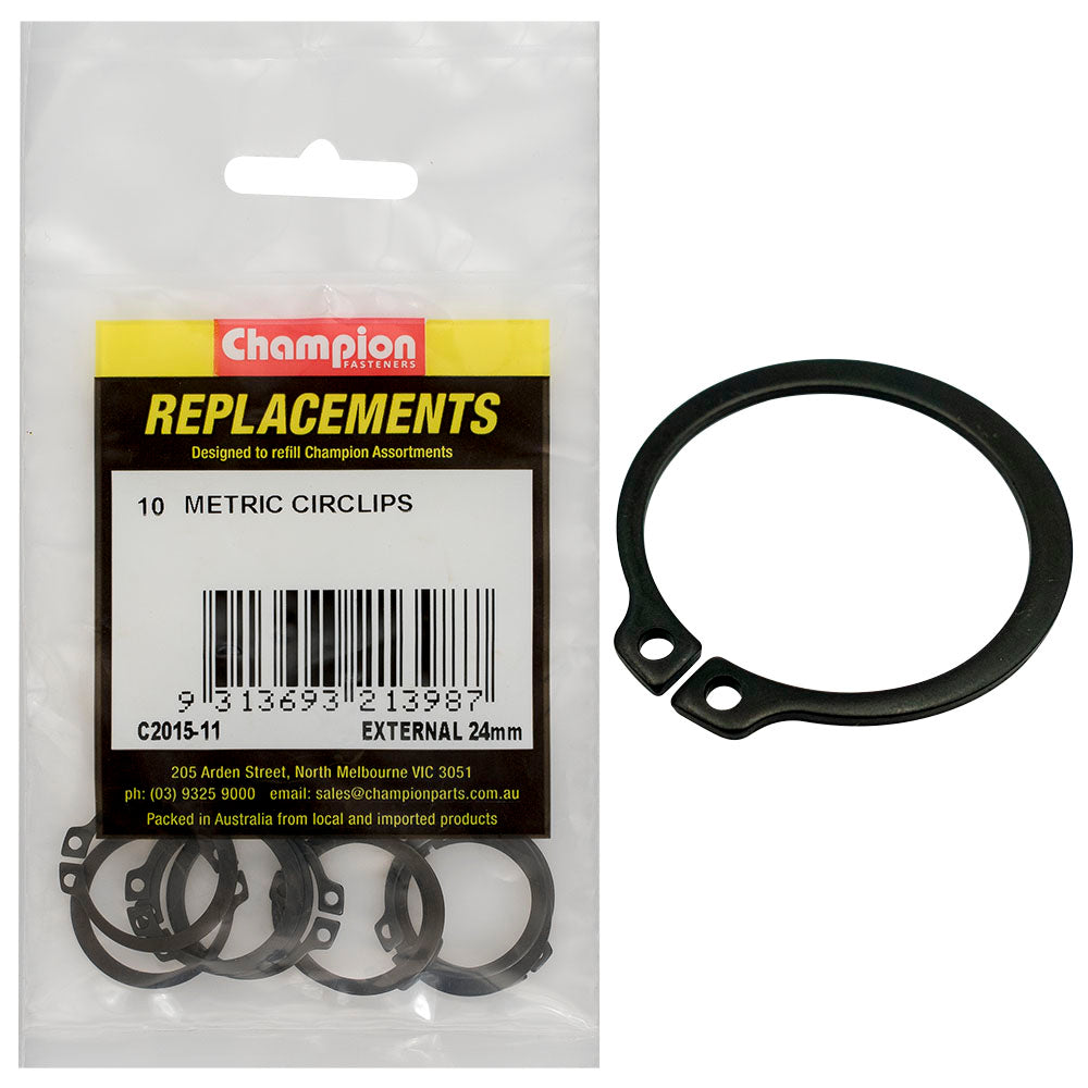 Champion Fasteners Circlip External Shaft 24mm (Stw24) C2015-11
