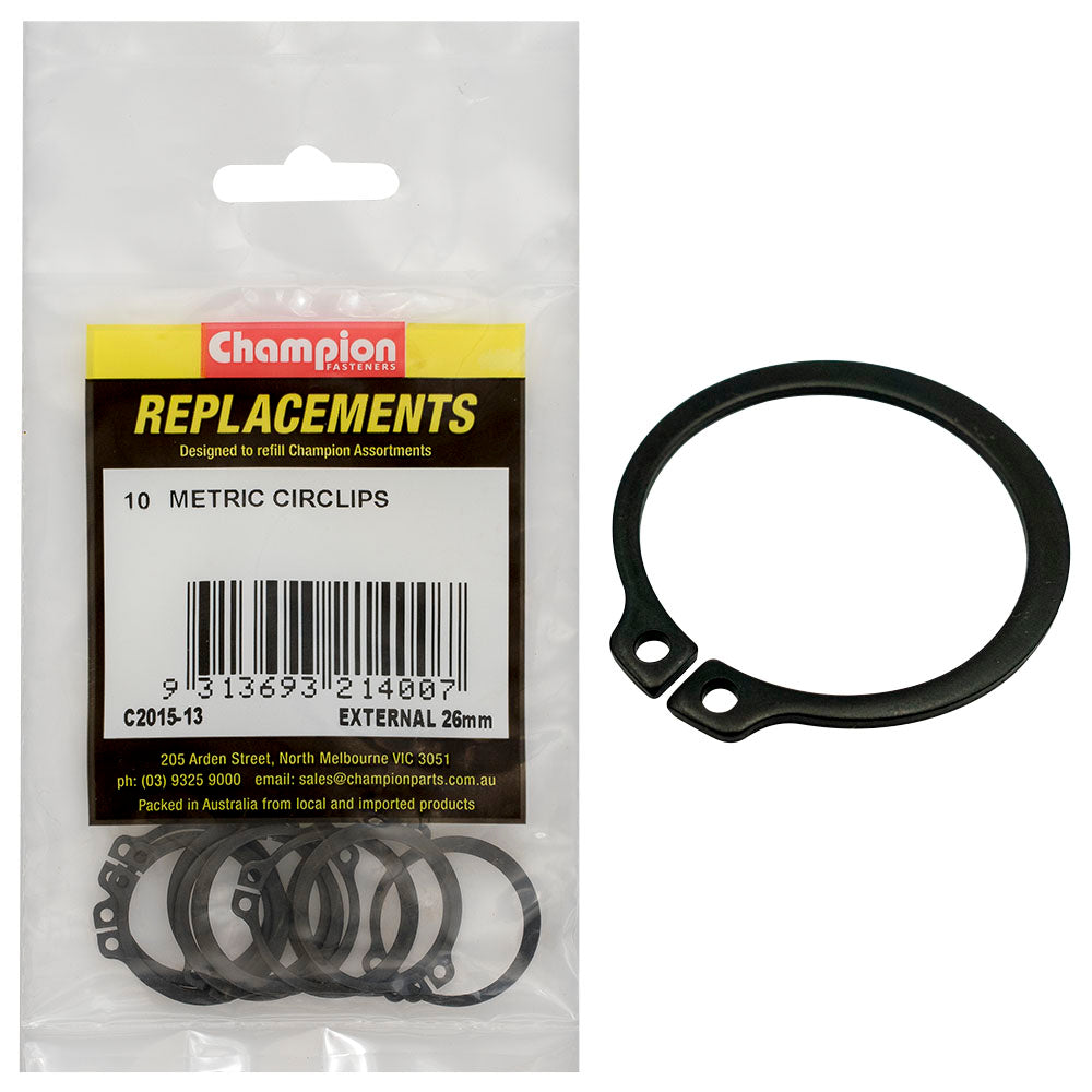 Champion Fasteners Circlip External Shaft 26mm (Stw26) C2015-13