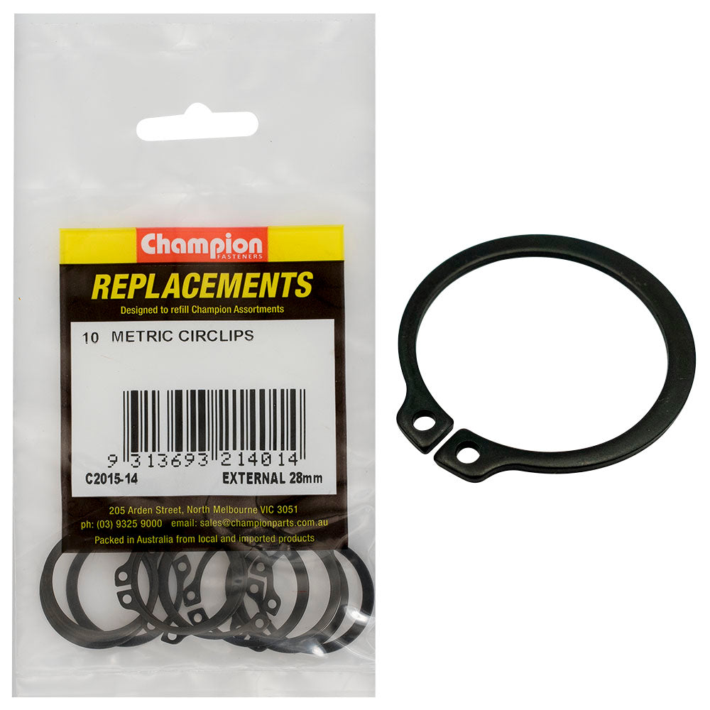 Champion Fasteners Circlip External Shaft 28mm (Stw28) C2015-14