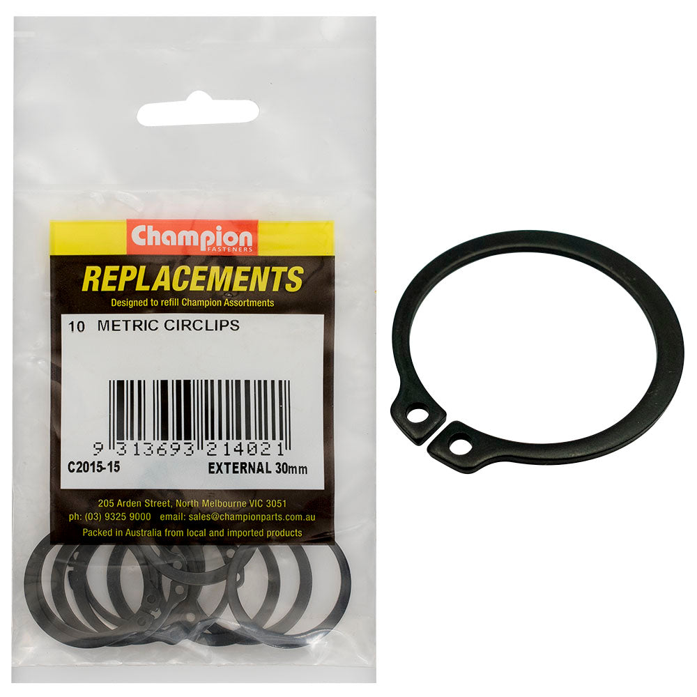 Champion Fasteners Circlip External Shaft 30mm (Stw30) C2015-15