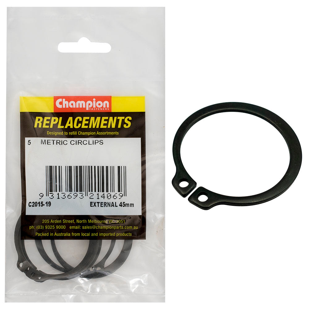 Champion Fasteners Circlip External Shaft 45mm (Stw45) C2015-19