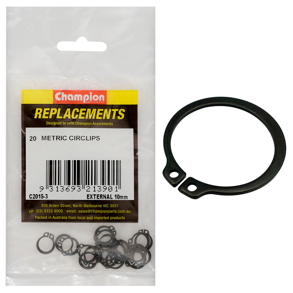 Champion Fasteners Circlip External Shaft 10mm (Stw10) C2015-3