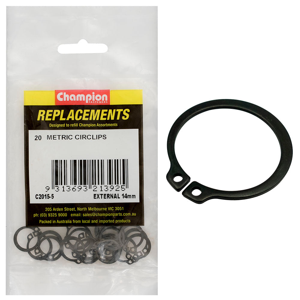 Champion Fasteners Circlip External Shaft 14Mm (Stw14) C2015-5