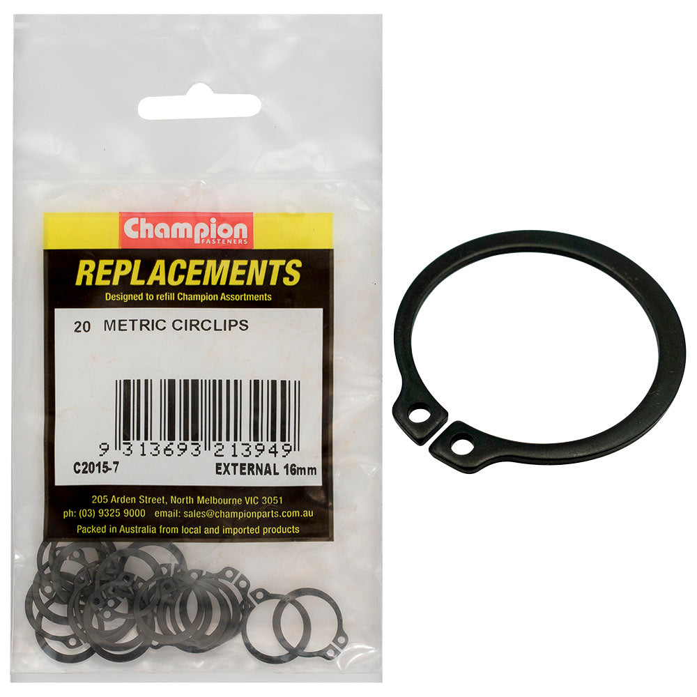 Champion Fasteners Circlip External Shaft 16mm (Stw16) C2015-7