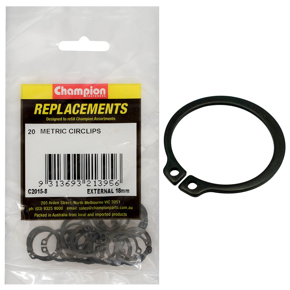 Champion Fasteners Circlip External Shaft 18mm (Stw18) C2015-8