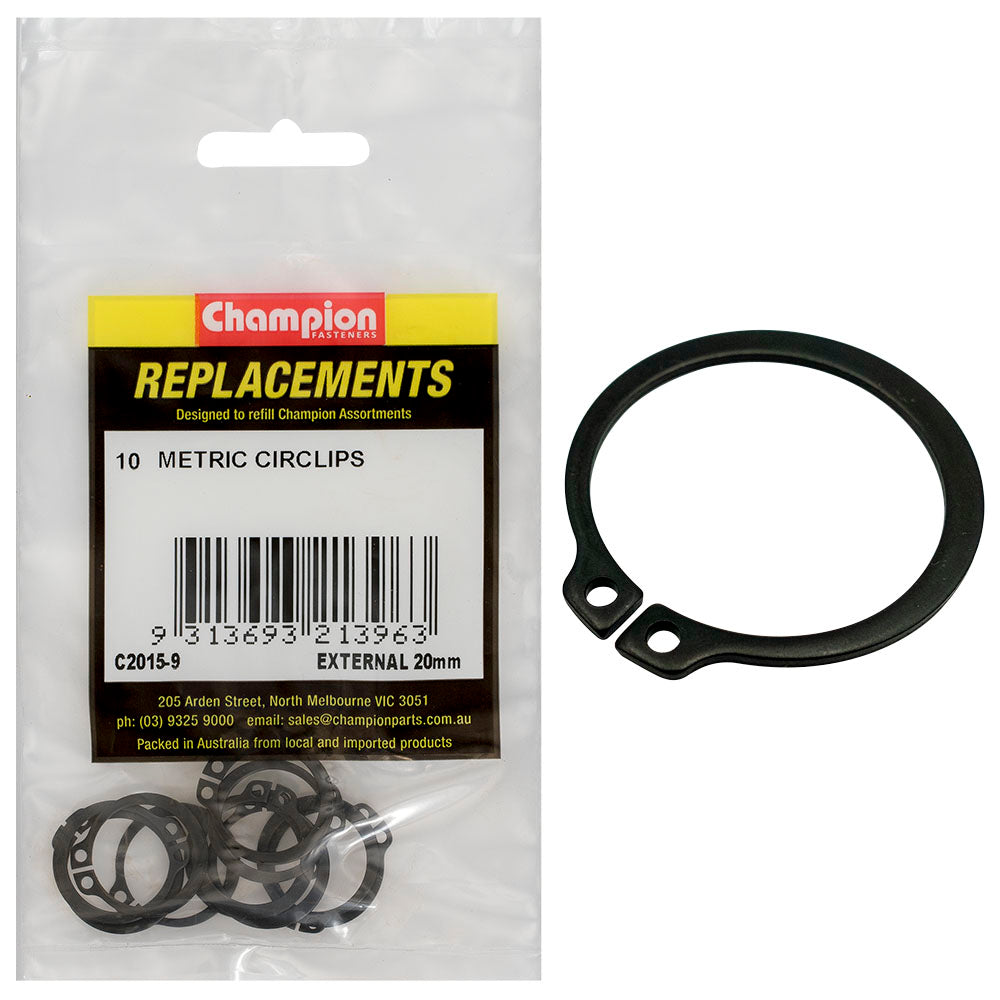 Champion Fasteners Circlip External Shaft 20Mm (Stw20) C2015-9