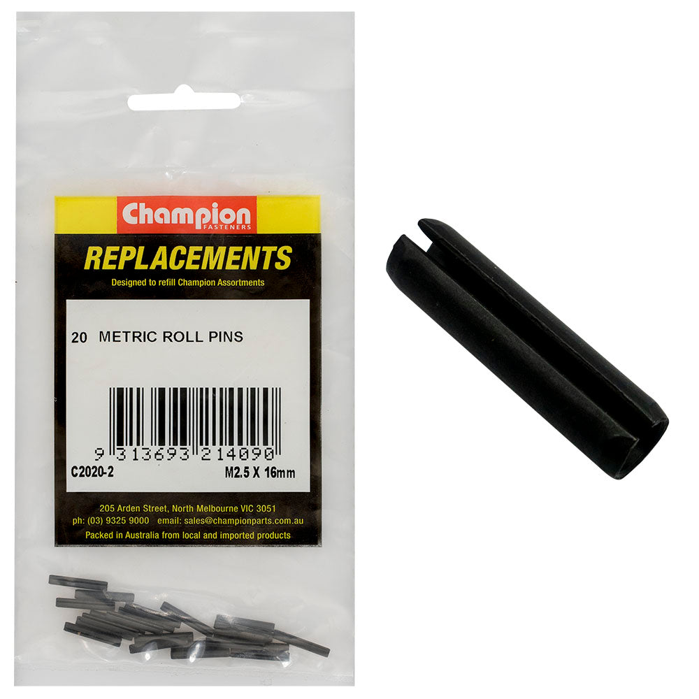 Champion Fasteners Roll Pin 2.5 X 16mm C2020-2