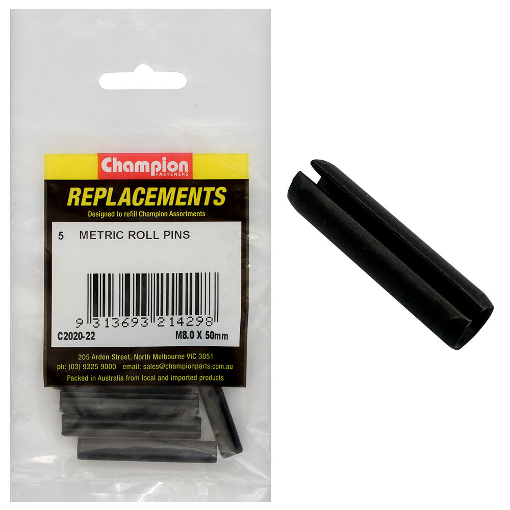 Champion Fasteners Roll Pin 8.0 X 50mm C2020-22