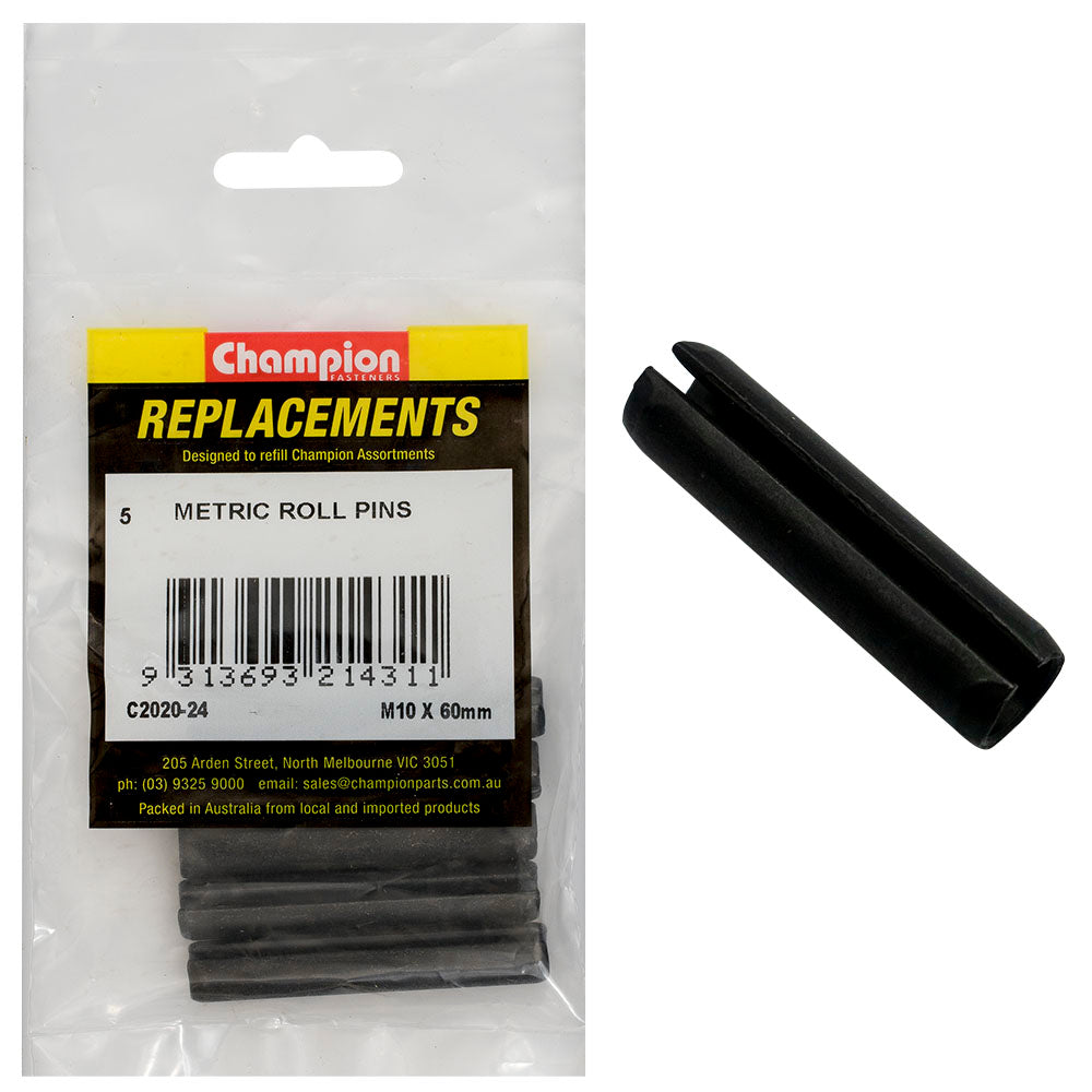 Champion Fasteners Roll Pin 10 X 60mm C2020-24