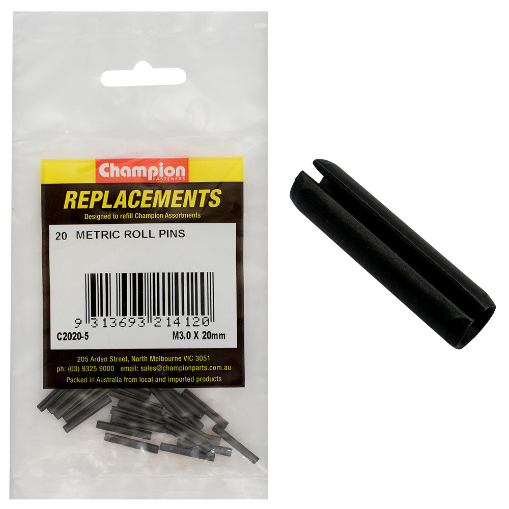 Champion Fasteners Roll Pin 3.0 X 20mm C2020-5