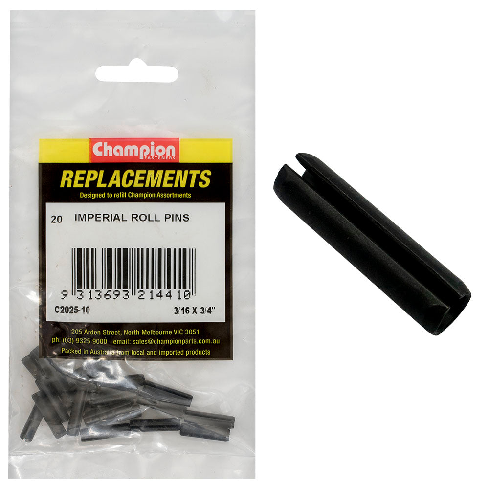 Champion Fasteners Roll Pin 3/16In X 3/4In C2025-10