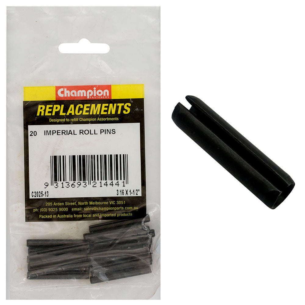 Champion Fasteners Roll Pin 3/16In X 1 1/2In C2025-13