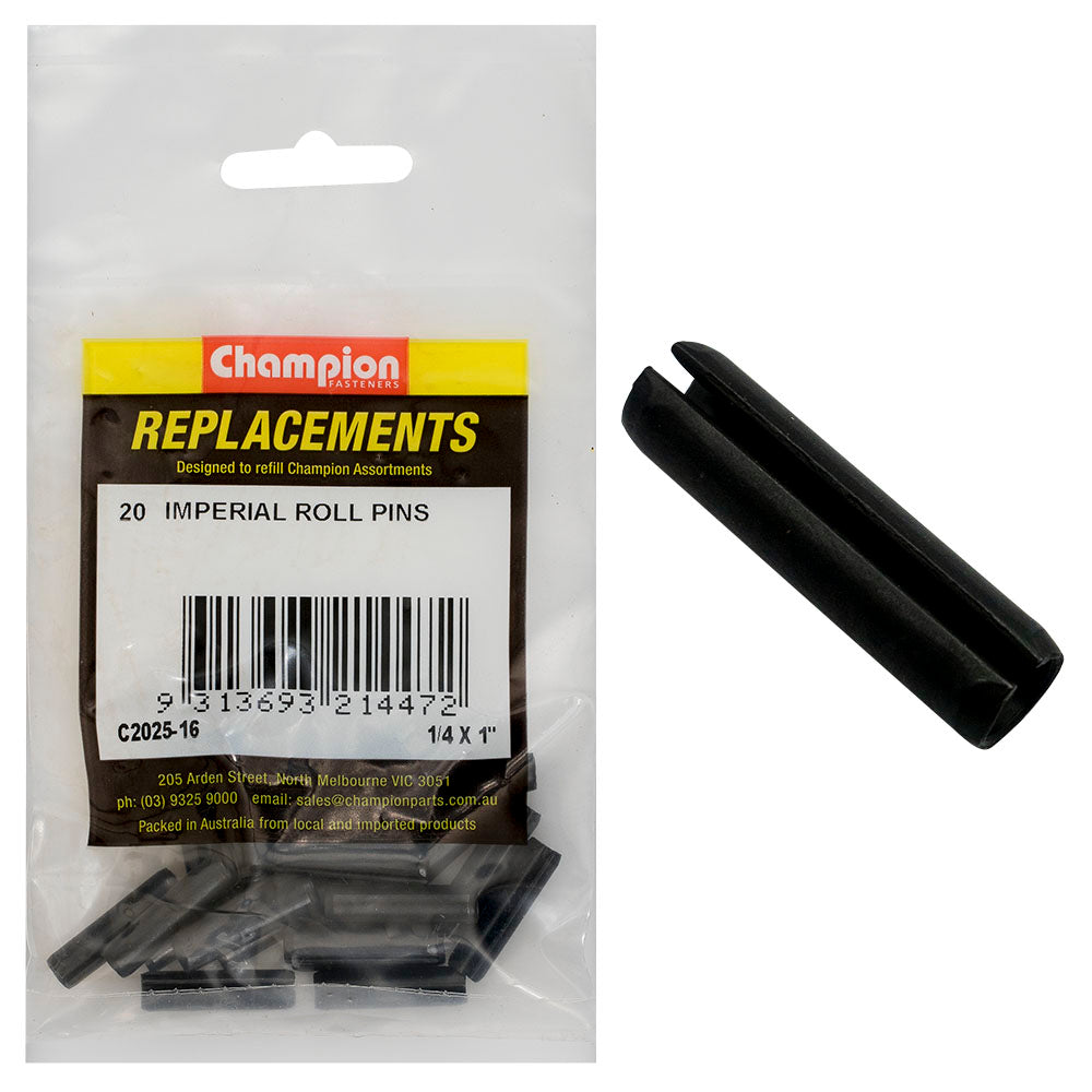 Champion Fasteners Roll Pin 1/4In X 1In C2025-16