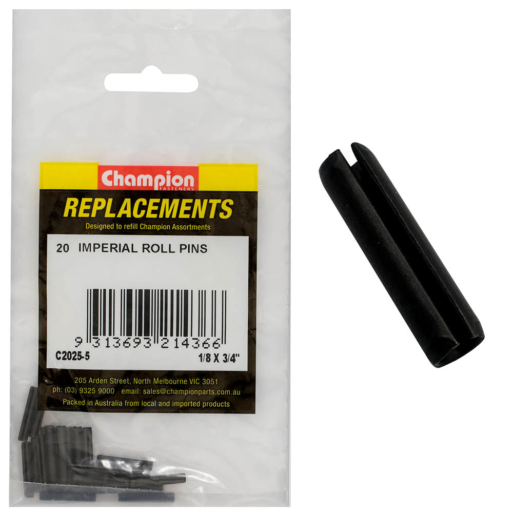 CHAMPION FASTENERS Champion Roll Pin 1/8in x 3/4in C2025-5